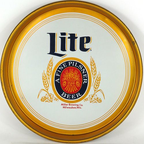 1975 Miller Lite Beer 13 inch tray Milwaukee Wisconsin