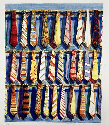 Wayne Thiebaud - Row of Ties