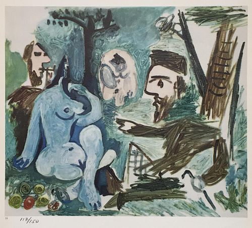 Pablo Picasso (After) - Plate 55  from "Les Dejeuneres"