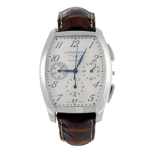 LONGINES - a gentleman's Evidenze chronograph wrist watch. Stainless steel case. Reference L2.643.4,