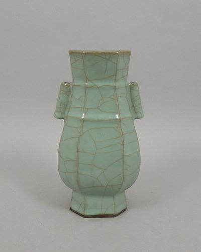 Chinese Ge Ware Style Ceramic Vase.