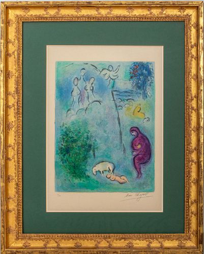 Marc Chagall "Daphnis Discovers Chloe" Lithograph