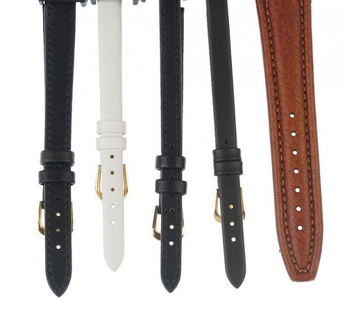 A large selection of various watch straps. Approximately 80.  <br><br>Due to the quantity of items i