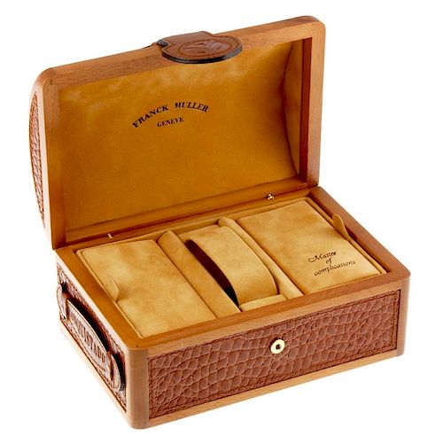 FRANCK MULLER - a complete watch box.  <br><br>Inner box is in good condition with only minor marks.