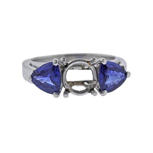 Platinum Sapphire Ring Mounting
