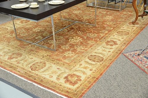 Oushak Oriental carpet, 9'5" x 13'10".