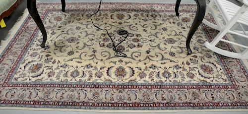 Oriental area rug (some staining) 6'2" x 8'.
