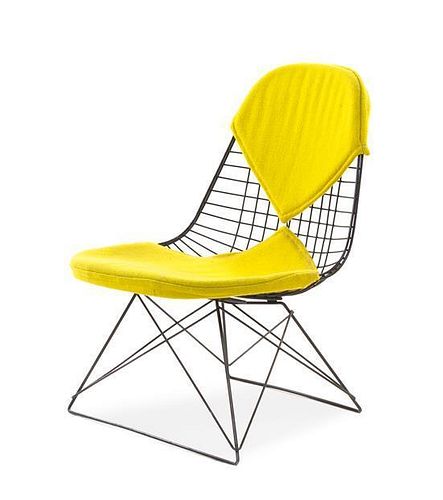 A Charles and Ray Eames Enameled Steel LKR Chair, for Herman Miller, Height 25 1/2 inches.