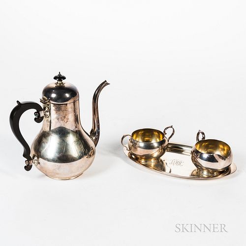 Four-piece Assembled Gorham Sterling Silver Coffee Set