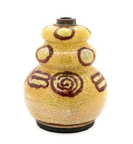 A Bichote Pottery Vase, Height 8 inches.
