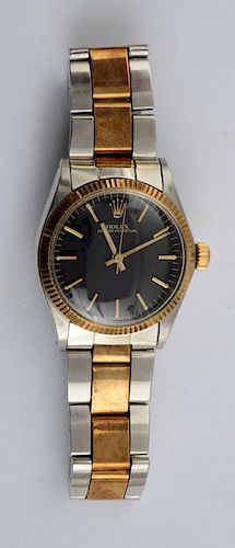 Gentleman's Stainless Steel Rolex Oyster Perpetual Wristwatch