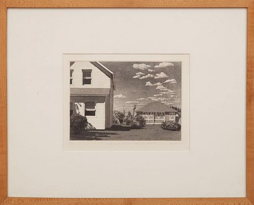 Altoon Sultan (b. 1948): Two Houses, Junenberg, Nova Scotia; and House and Yard, Cutchogue, Long Island, New York