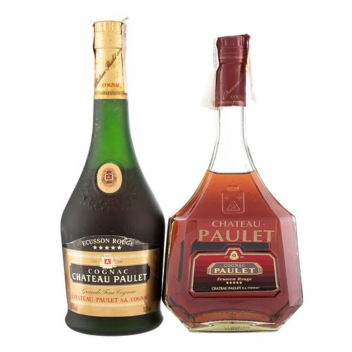 Château Paulet. Écusson Rouge. Grande Fine Cognac. France. Piezas: 2. En presentación de 700 ml.