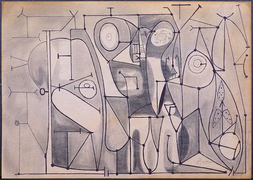 Pablo Picasso, Manner of/ Attributed: Abstract Landscape