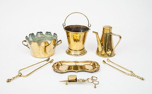 Group of Seven Northern European Brass Articles