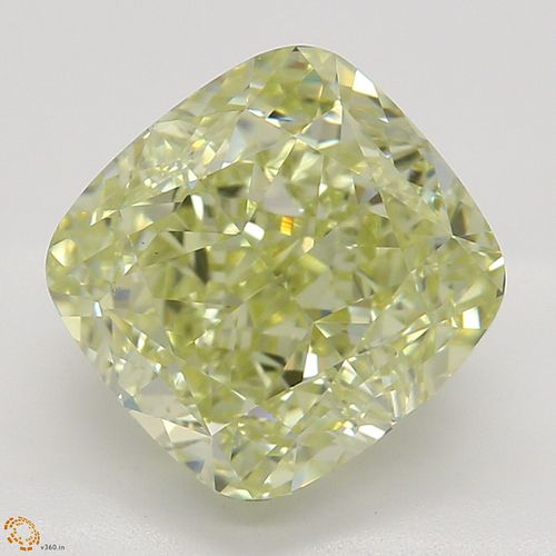2.51 ct, Natural Fancy Yellow Even Color, VS2, Cushion cut Diamond (GIA Graded), Appraised Value: $55,700 