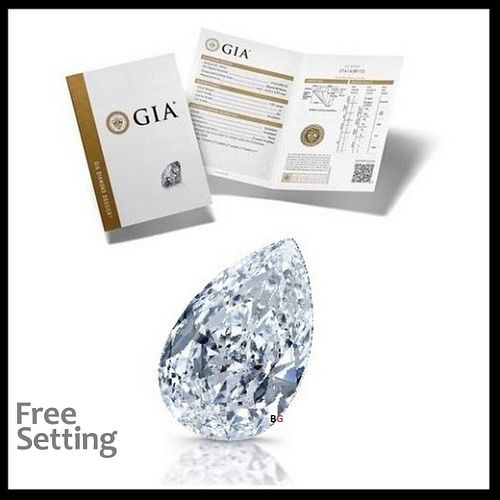 2.10 ct, D/FL, Type IIa Pear cut GIA Graded Diamond. Appraised Value: $120,400 