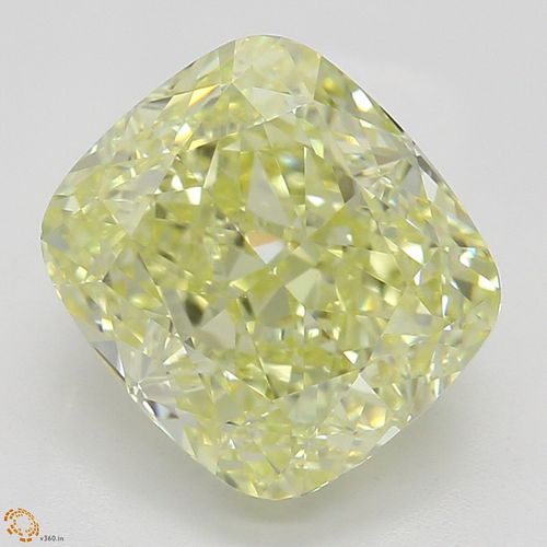 2.35 ct, Natural Fancy Yellow Even Color, VVS2, Cushion cut Diamond (GIA Graded), Appraised Value: $56,900 