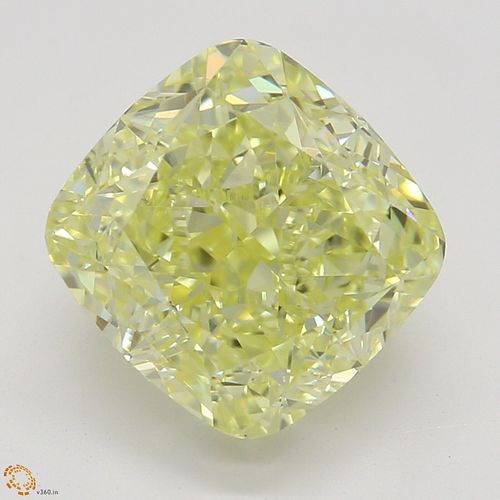3.08 ct, Natural Fancy Yellow Even Color, VS2, Cushion cut Diamond (GIA Graded), Appraised Value: $97,300 