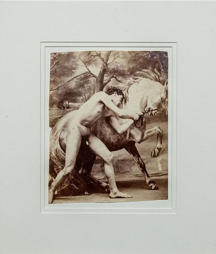 19th/20th Century School: Nude and Horse