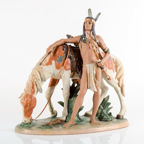 Indian Brave 1013562 - Lladro Porcelain Figurine