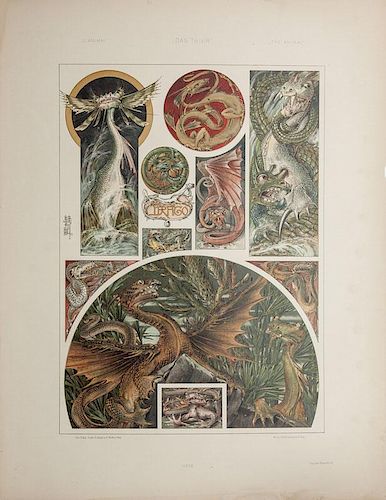 Verlag Gerlach & Wiedling, Publishers: Das Tier: Seven Plates