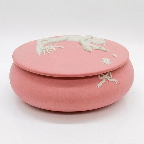 Wedgwood Jasperware Pink Oval Trinket Box