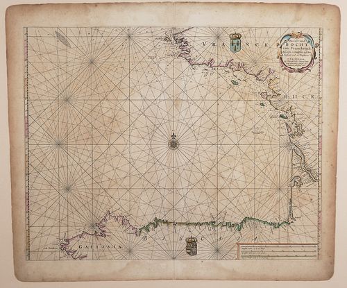 1660 Map, Doncker, Spain & France