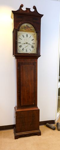 English Tall Case Grandfather Clock
