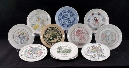 11 Buffalo Pottery Annual Christmas Plates