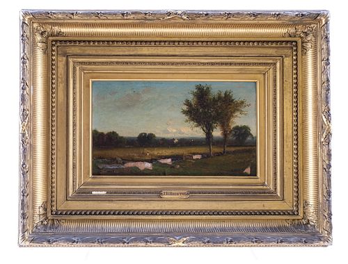 J.B. Bristol, Landscape Painting (Oil on Canvas)