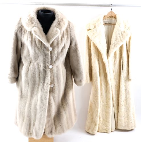 2 Ladies Full Length Fur coats