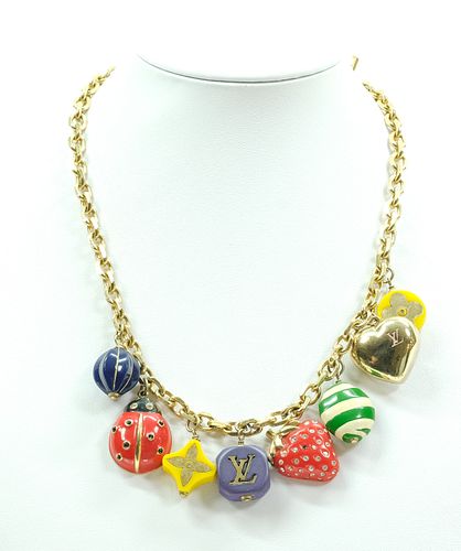 Louis Vuitton Fraise Charm Necklace