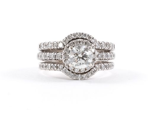 14K WG Diamond Engagement Ring