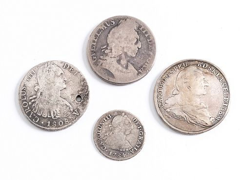 Group of Four World Silver Coins