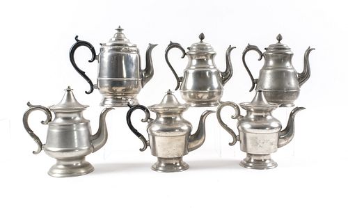 Six Early Coffee Pots