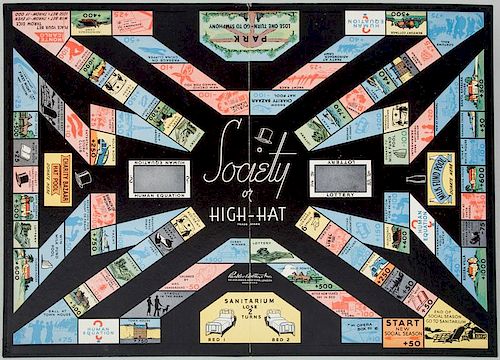 Parker Bros. Inc.: Society or High-Hat, A Game- of Course Boxed Board Game