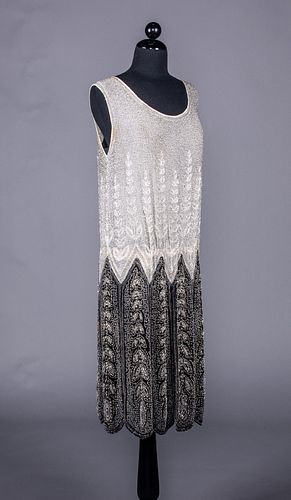 BEAD ENCRUSTED PARTY DRESS, MID 1920s