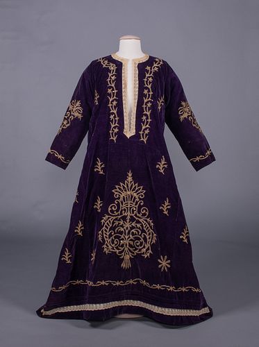 RAPPORT EMBROIDERED LADIES ROBE, OTTOMAN EMPIRE, LATE 19TH-EARLY 20TH