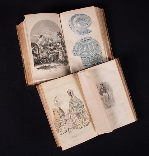 TWO COMPLETE GODEY’S LADY’S BOOKS, PHILADELPHIA, 1836 & 1853