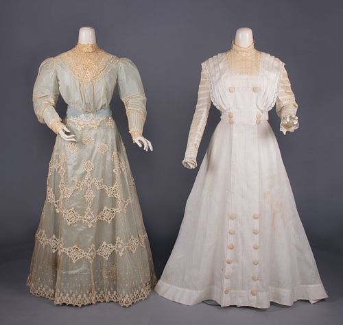 ONE TEA DRESS & ONE DAY DRESS, 1908-1911
