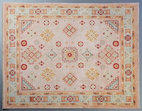 Uzbek Kazak Carpet, 8' 8 x 9' 8.