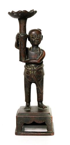 Bronze Figure of Child Buddha, India