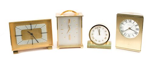 Group, 4 Vintage Desk Clocks, Tiffany & Co