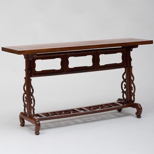 Chinese Carved Hardwood Altar Table 