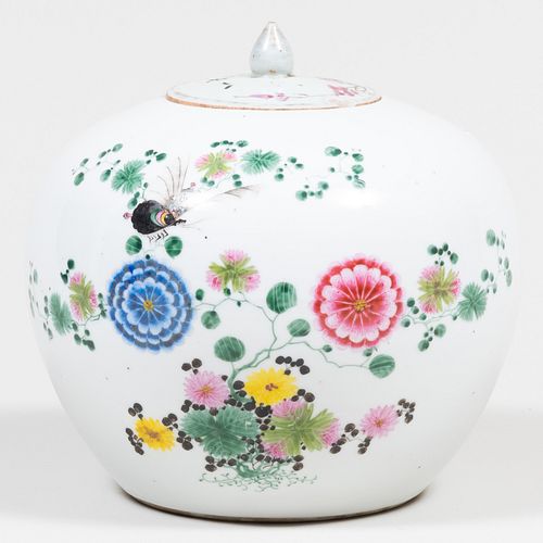 Chinese Porcelain Ginger Jar and a Cover