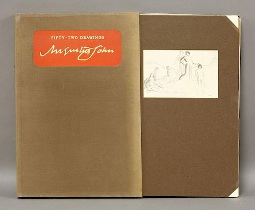 Augustus John, <BR>'Fifty-Two Drawings',<BR>with an introduction by Lord David Cecil, signed by Augu