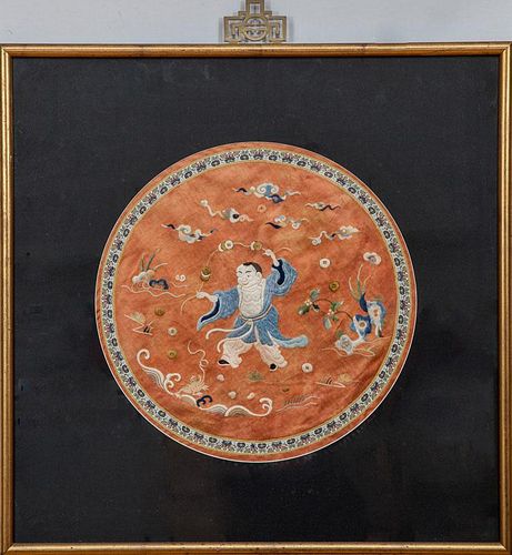 Group of Framed Chinese Textiles