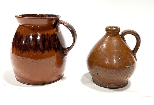 Redware Pitcher and Jug