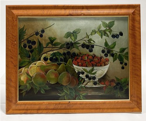Folk Art Still Life of Fruit
